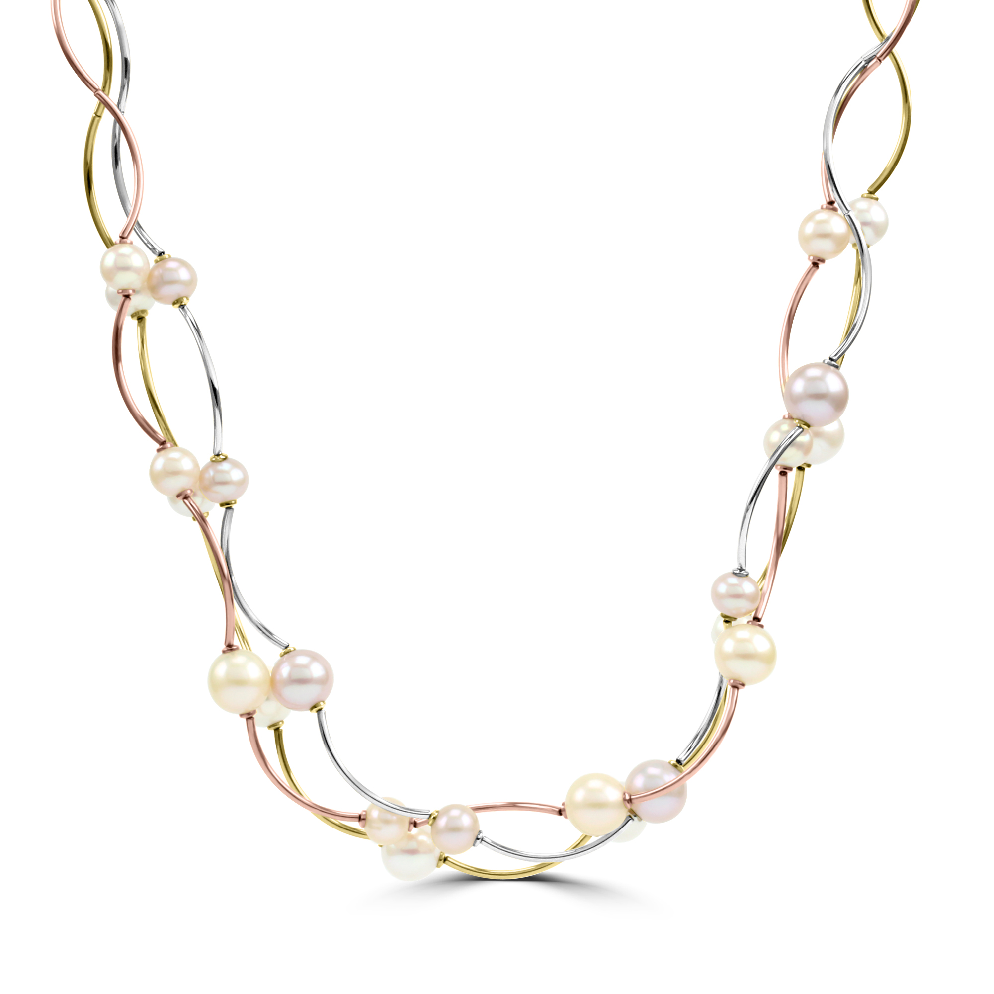 Huiscollectie Collier 14K Tricolor