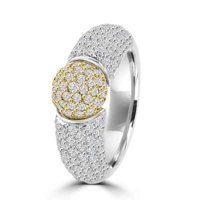 Huiscollectie Ring 18K Bicolor 1,75 Crt