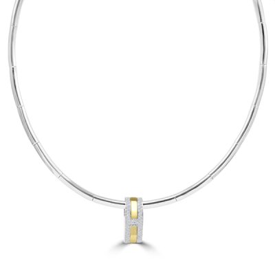 Huiscollectie Collier Met Hanger 18K Bicolor