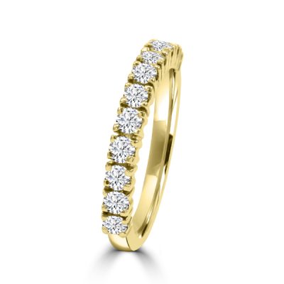 Saffier Classic Ring 14K Geelgoud 0,55 Crt