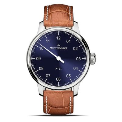 MEISTERSINGER No. 01 Sunburst Blue 43 mm