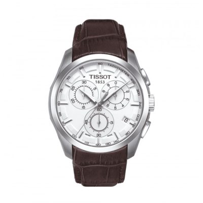 TISSOT Couturier Silver Dial Chronograph 41 mm