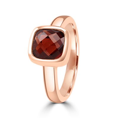 Saffier Color Ring 14K Roségoud