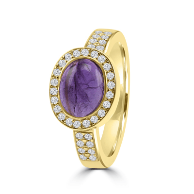 Saffier Color Ring 14K Geelgoud