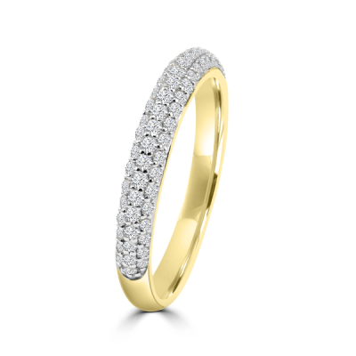 Huiscollectie Ring 14K Bicolor 0,52 Crt